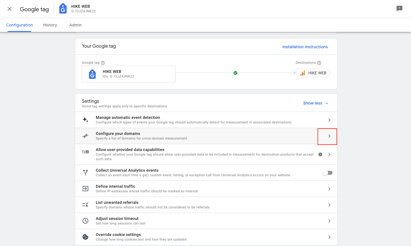 GA4 - Data Stream _ Configure domains