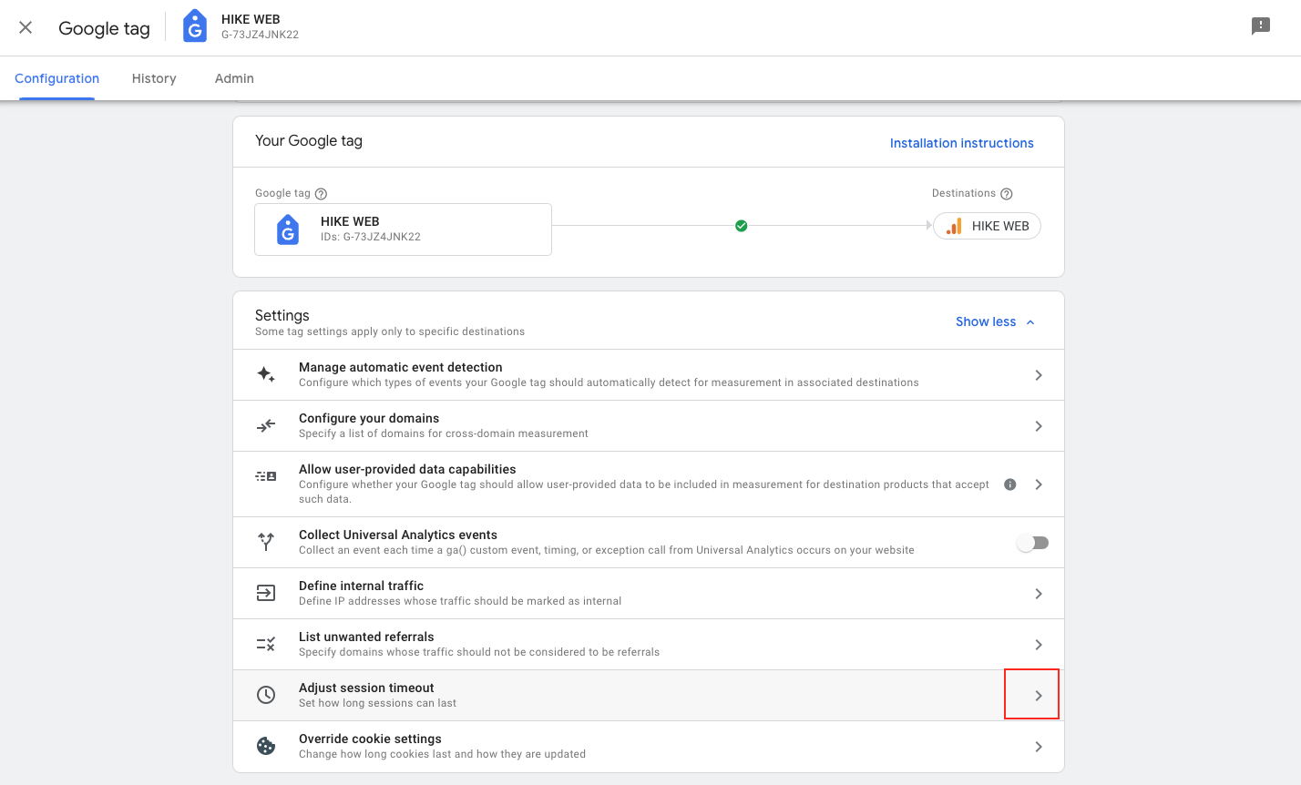 GA4 - Stream data _ Session timeout