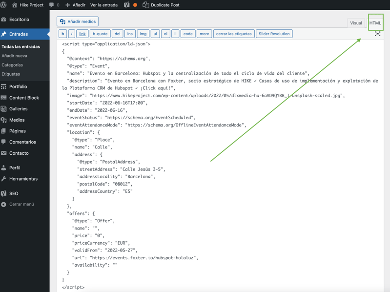 marcado schema html