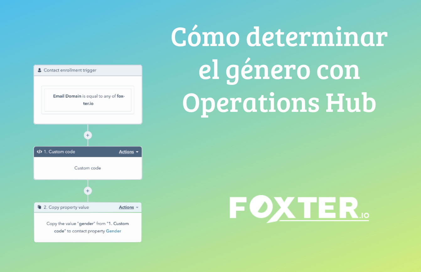 Cómo determinar el género con Operations Hub